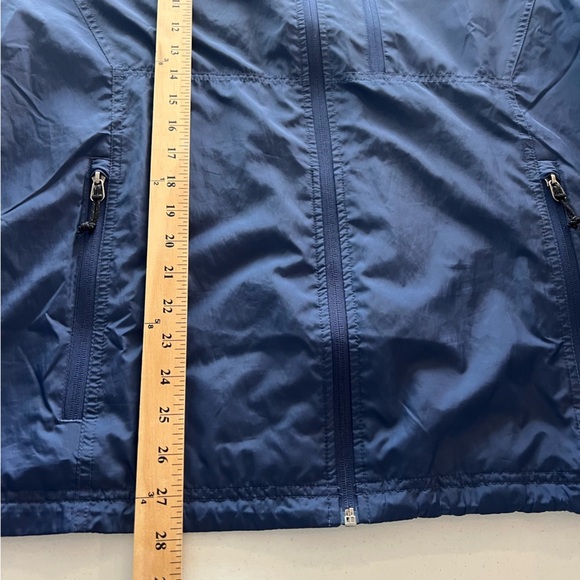 L.L. Bean Men's Jacket Poly Mesh Liner Front Zip Windbreaker Navy Blue Medium - Picture 15 of 16